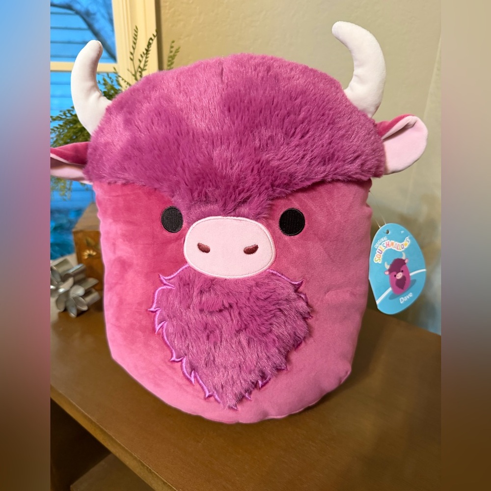 Squishmallows Fuchsia Dave the Bison-NWT